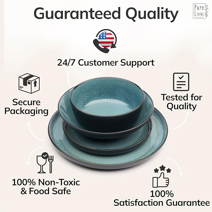 32 Piece Stoneware Dinnerware Set