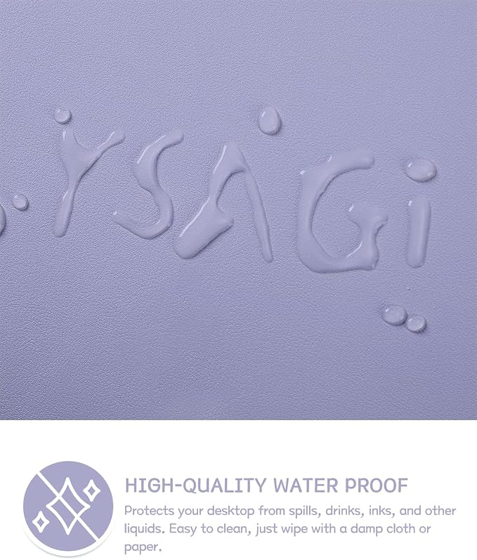 YSAGi Non-Slip Leather Desk Pad XL Size, Waterproof Laptop Computer Desk