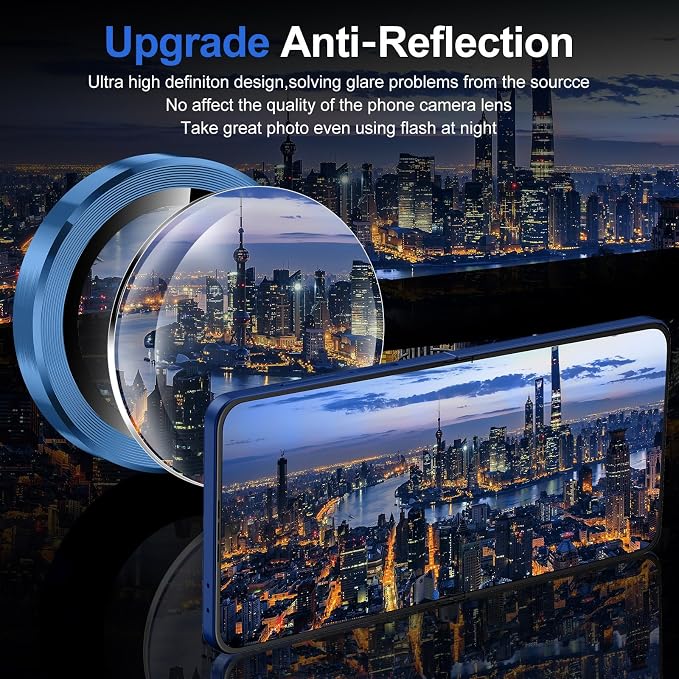 for Samsung Galaxy Z Flip 7 Camera Lens Protector, Individual Metal Ring