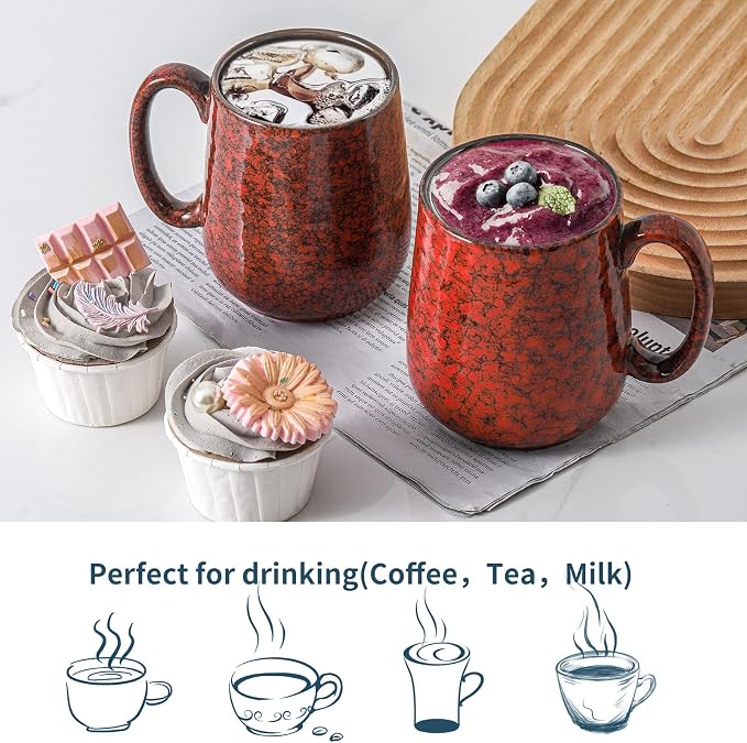 Hasense Large Coffee Mug, Coffee Cup Ceramic