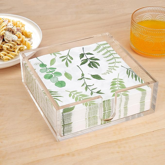 LotFancy Acrylic Napkin Holder, Dinner Napkin Holder