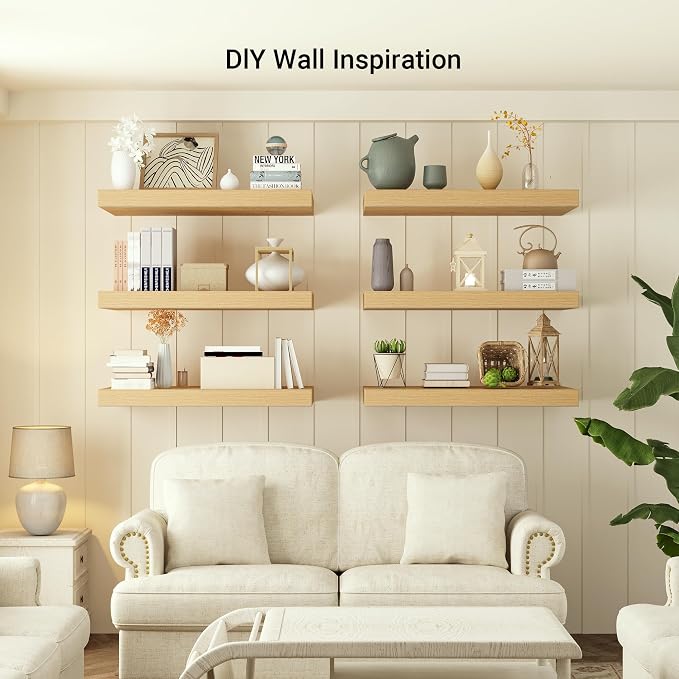 12" Deep Floating Shelves