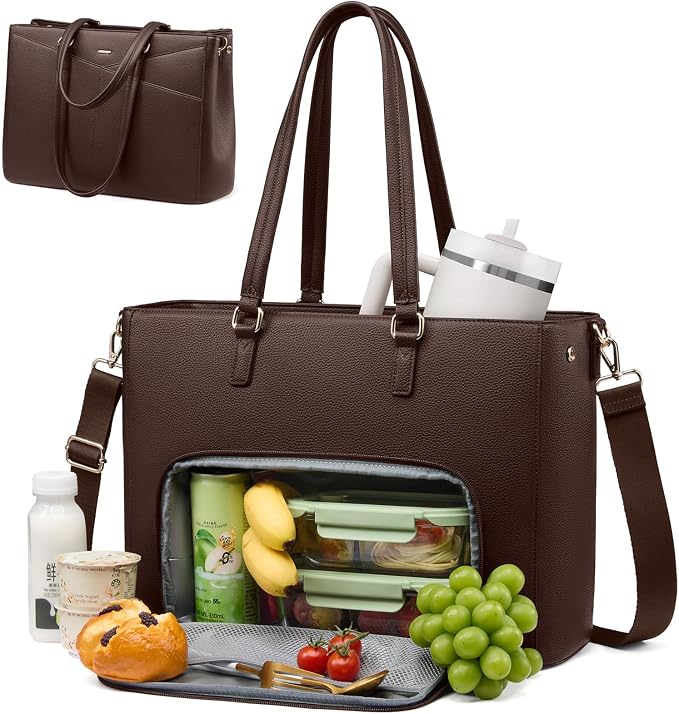 LOVEVOOK Lunch Tote Bag for Women, 3 in 1 Work Bag