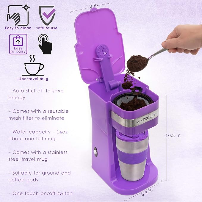 Mixpresso Single Serve & Single Cup Coffee Maker