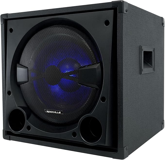 Rockville BASS Blaster 12 800W Powered Home Audio Subwoofer, Adjustable
