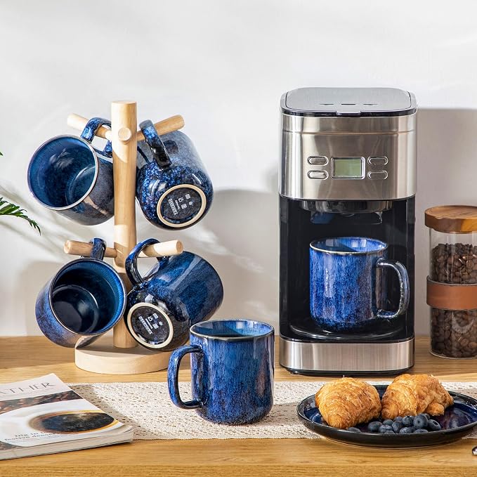 vancasso STARRY Coffee Mugs Set, 16 oz Ceramic Coffee Cups