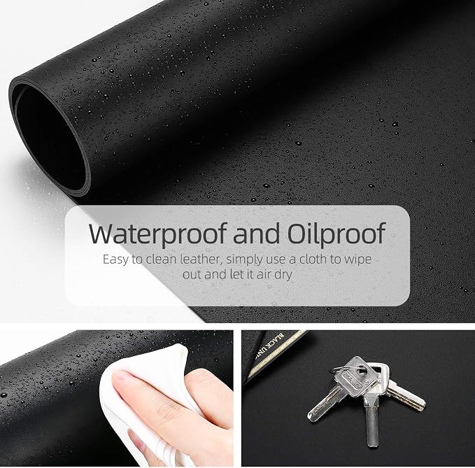 YSAGi Office Desk Pad, Desk Mat, 23.6" x 13.7" Ultra Thin Waterproof PU Leather