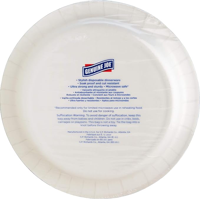 Genuine Joe Printed Paper Plates