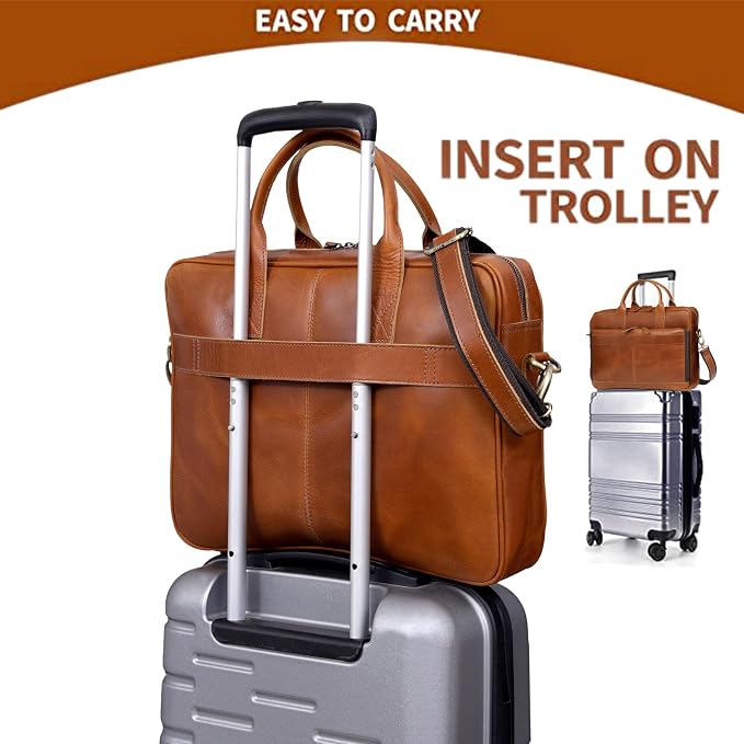 VC VINTAGE COUTURE Leather briefcase bag