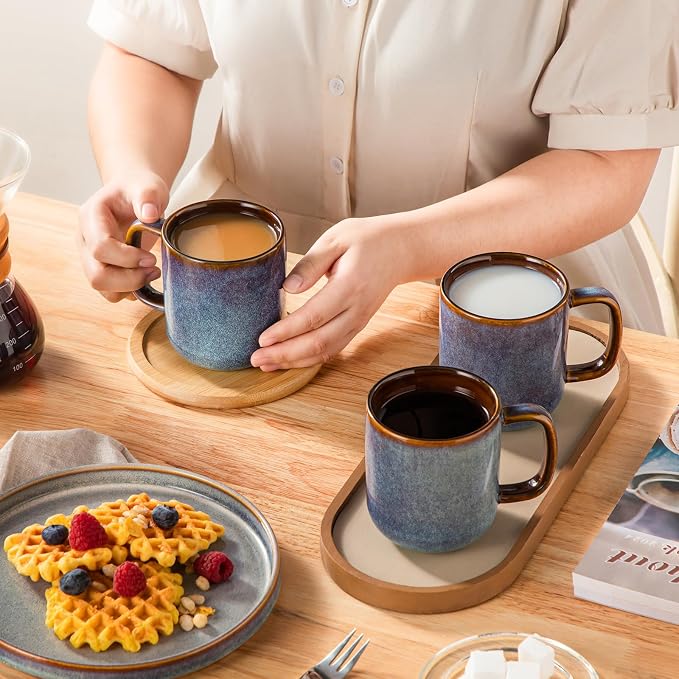 vancasso Coffee Mugs Set of 6, 12 Oz Ceramic Coffee Cups