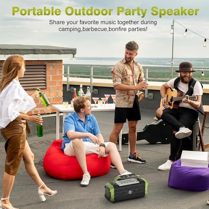 Portable Bluetooth Speaker 120W Peak 80W Wireless Speakers, TWS Pairing