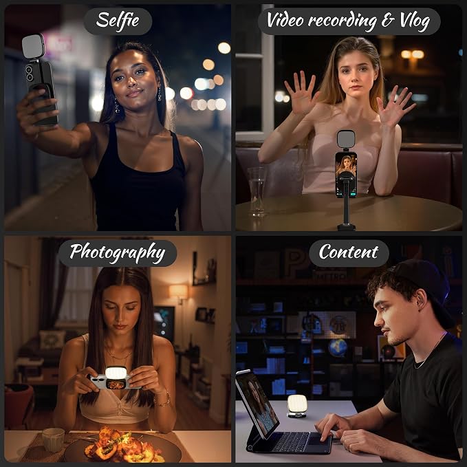 Magnetic Selfie Light for Phone: 5 Led Mode