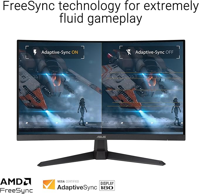 ASUS TUF Gaming 27” 1080P Curved Monitor – Full HD, Extreme Low Motion Blur Sync