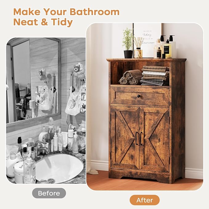Floor Cabinet, Farmhouse Storage Cabinet