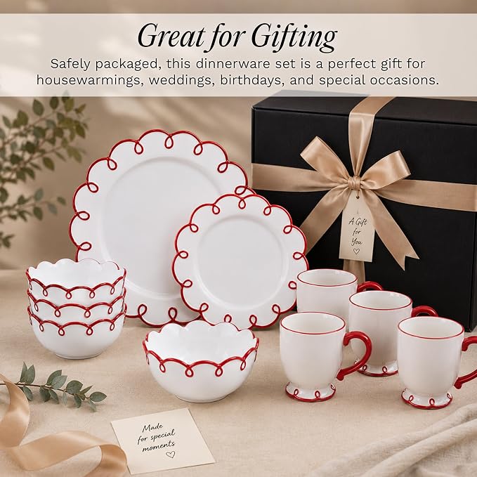 Sango 12-Piece Stoneware Dinnerware Set