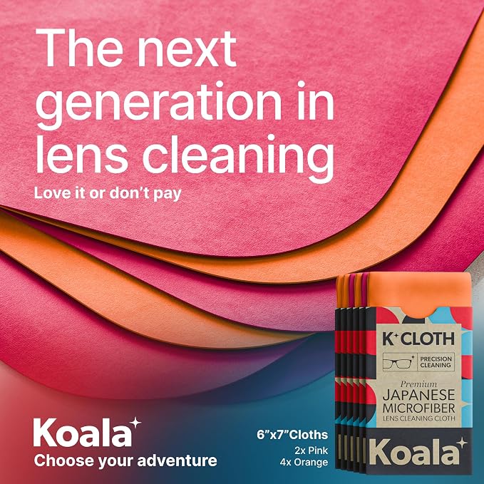Koala Lens Cleaning Cloth | Japanese Microfiber | Glasses Cleaning Cloths |