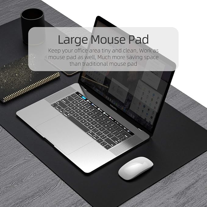 YSAGi Office Desk Pad, Desk Mat, 23.6" x 13.7" Ultra Thin Waterproof PU Leather