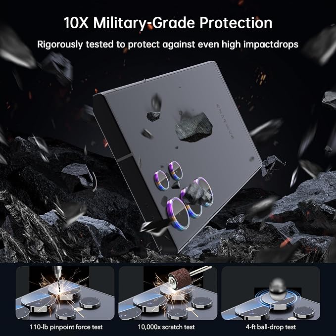 For Samsung Galaxy S25 Ultra Camera Lens Protector, Individual Lens Protector