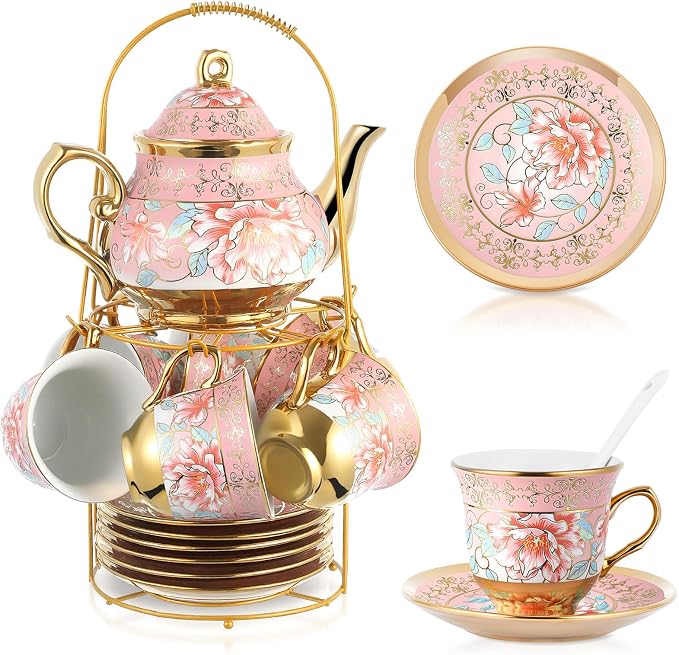 Zhehao 20 Pcs Porcelain Tea Set