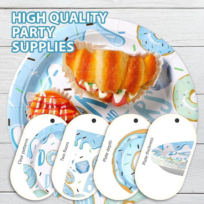 96Pcs Donut Baby Shower Decorations
