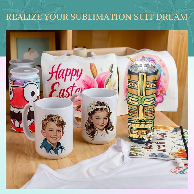 Joyclub 1 Set Sublimation Mugs Blank 15 oz Coffee Mugs Bulk White Ceramic Cups
