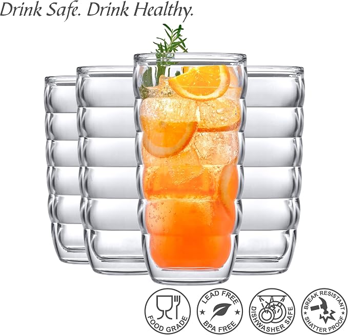 Amazing Abby - Arctic - 24-Ounce Insulated Plastic Tumblers, Double-Wall