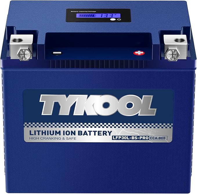 TYKOOL YIX30L/YTX30L-BS High Performance LiFePO4 Lithium Motorcycle Battery