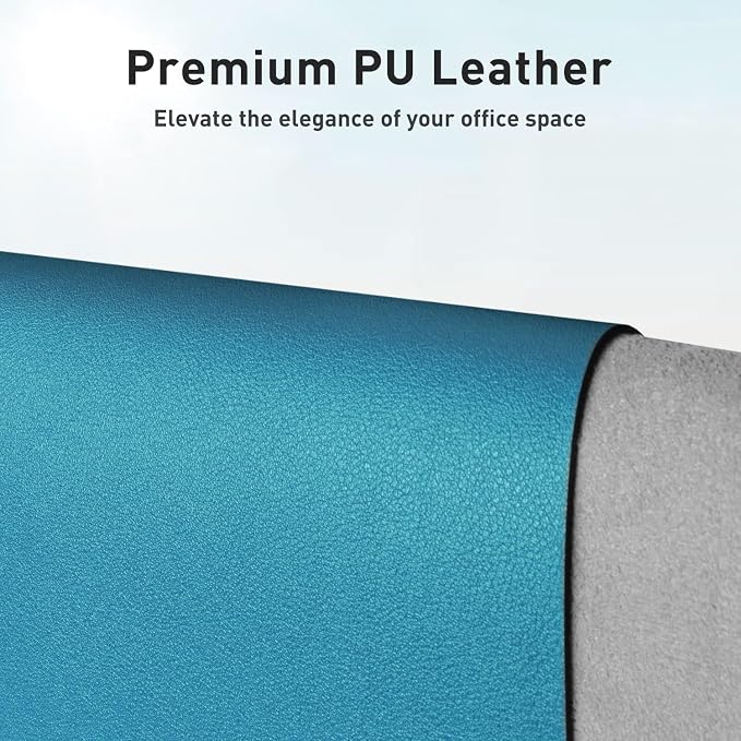 Aothia Leather Desk Pad Protector, Office Desk Mat, Large Mouse Pad, Non-Slip