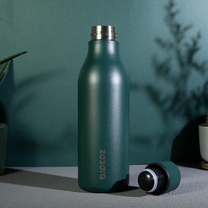 BJPKPK 18oz Insulated Water Bottle, Stainless Steel Bottle