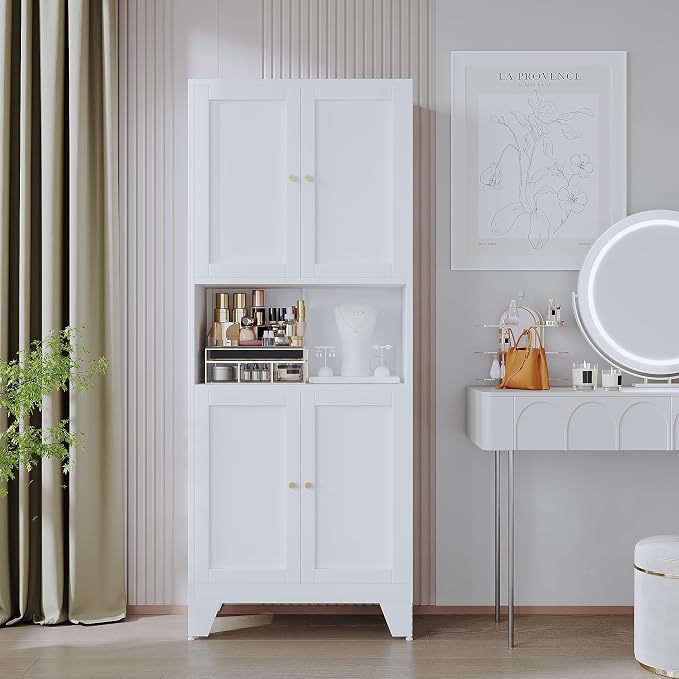 69" Tall Metal Kitchen Pantry Storage Cabinet