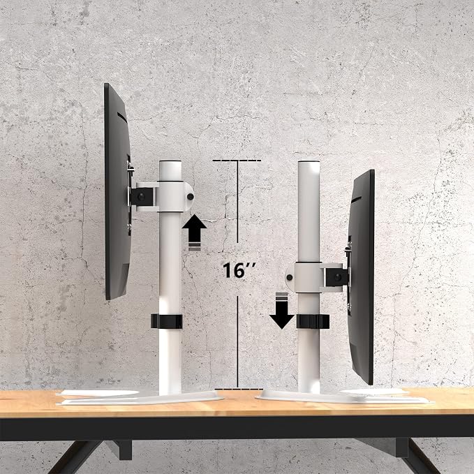 WALI Single Monitor Stand, Free Standing Desk Stand