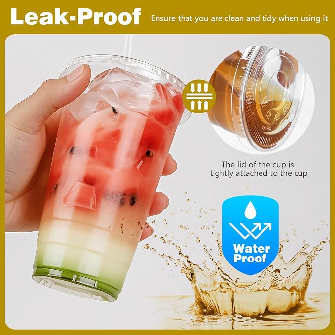 Charmount 24 oz Clear Plastic Cups