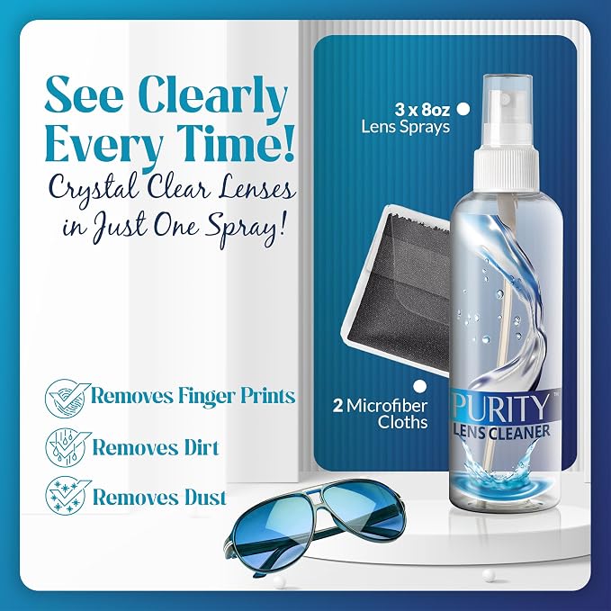 Purity Eyeglass Lens Cleaner Spray Kit