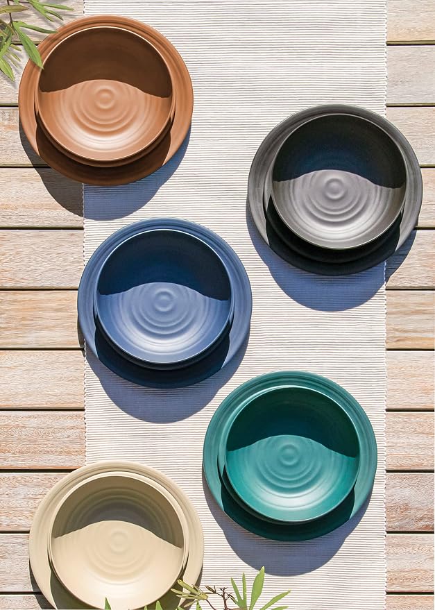 Matte Artisan 10.5'' Durable Planta Dinner Plates, Shatter-Resistant and