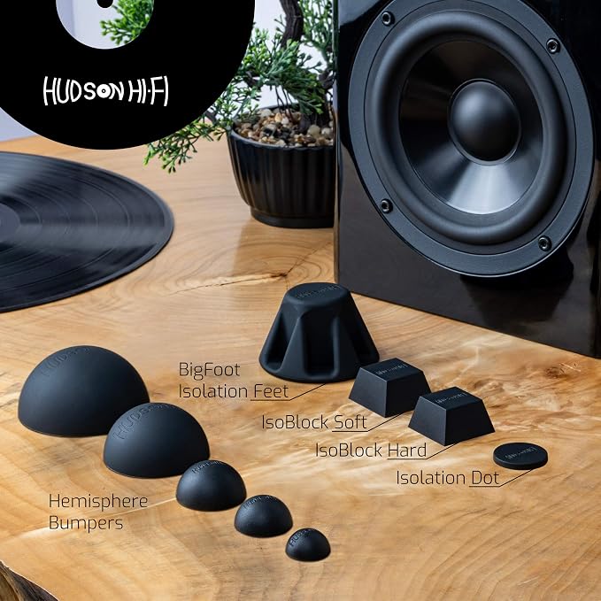 1" Platinum Silicone Speaker Isolation Pads
