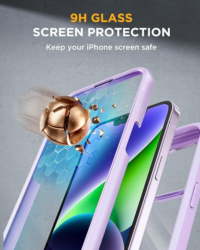 Miracase Glass Series Designed for iPhone 14 Plus Case 6.7 inch, 2023 Upgrade