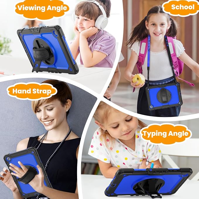 SEYMAC stock Case for Samsung Galaxy Tab A9 8.7'', Full-Body Drop Protection