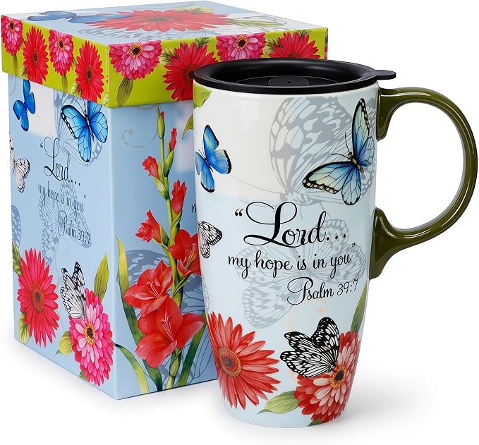 Topadorn 17oz Ceramic Travel Mug