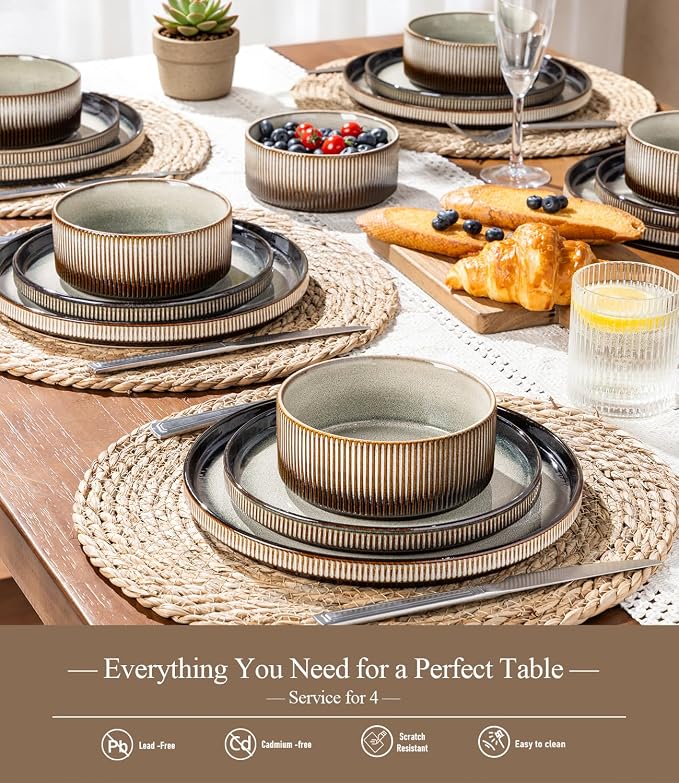 GBHOME Stoneware Dinnerware Sets