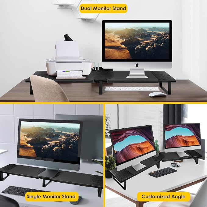 Dual-Monitor Stand for Desk