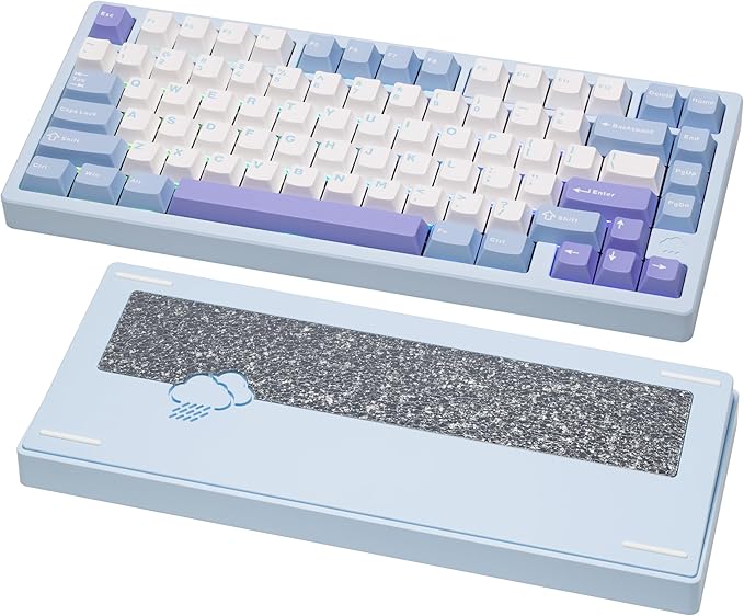 KEEBMONKEY WOBKEY Rainy 75 CNC Aluminum HMX/JWK/Cocoa Switches Triple-Mode