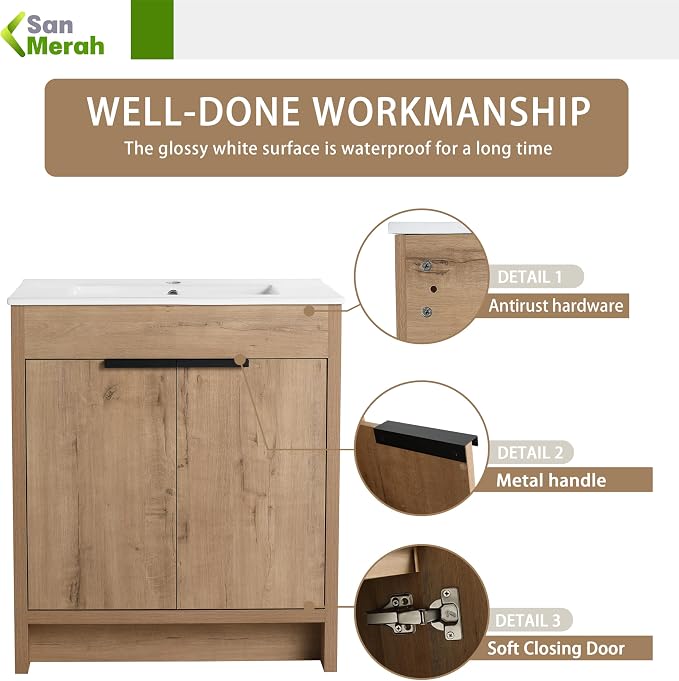 30 inch Bathroom Vanity with Sink