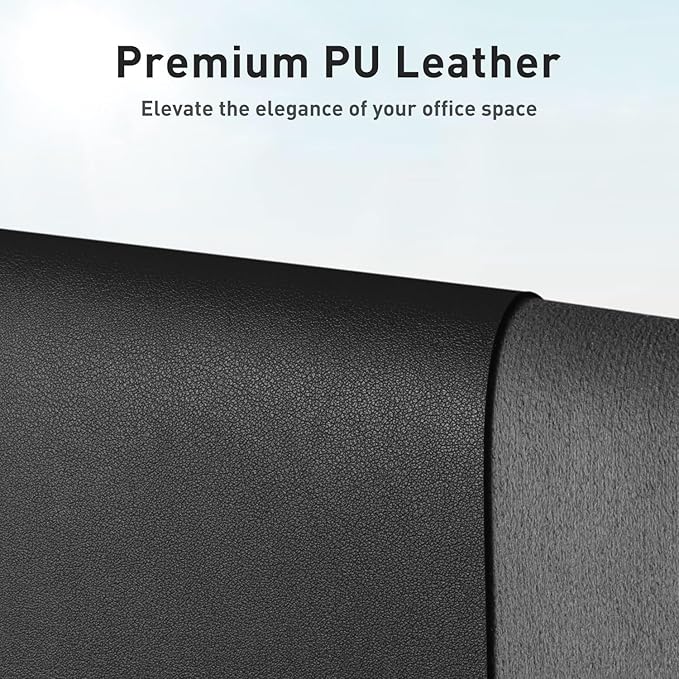 Aothia Leather Desk Pad Protector, Mouse Pad, Office Desk Mat, Non-Slip PU