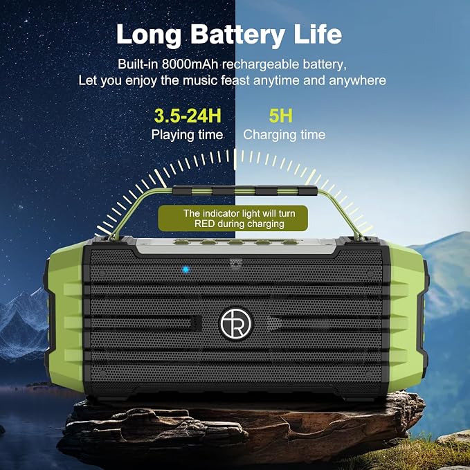 Portable Bluetooth Speaker 120W Peak 80W Wireless Speakers, TWS Pairing