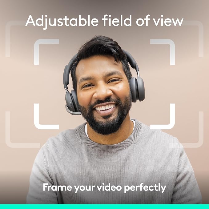 Logitech Brio 4K Webcam, Video Calling, Noise-Cancelling mic, HD Auto Light