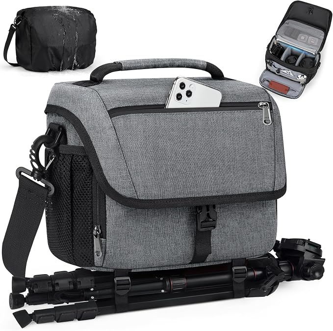 RAINSMORE Camera Bag, DSLR/SLR/Mirrorless Camera Case