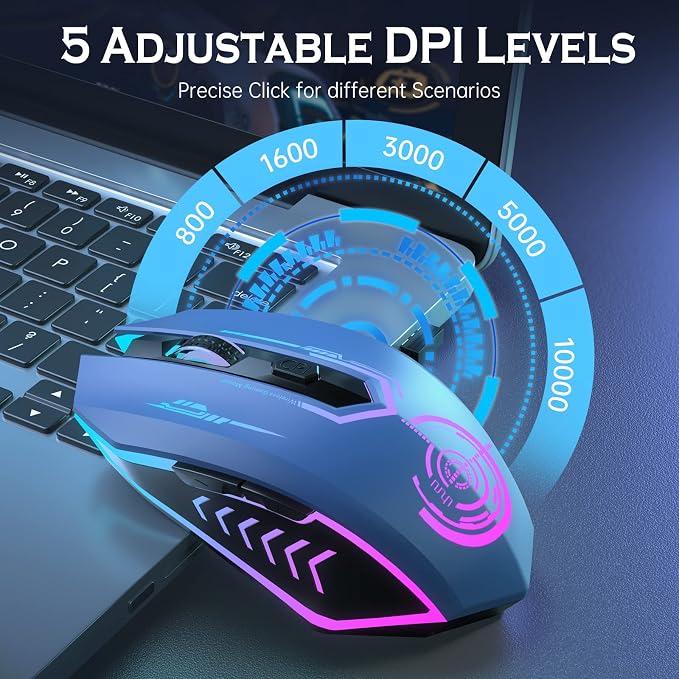 UHURU Gaming Mouse, Wireless Gaming Mouse
