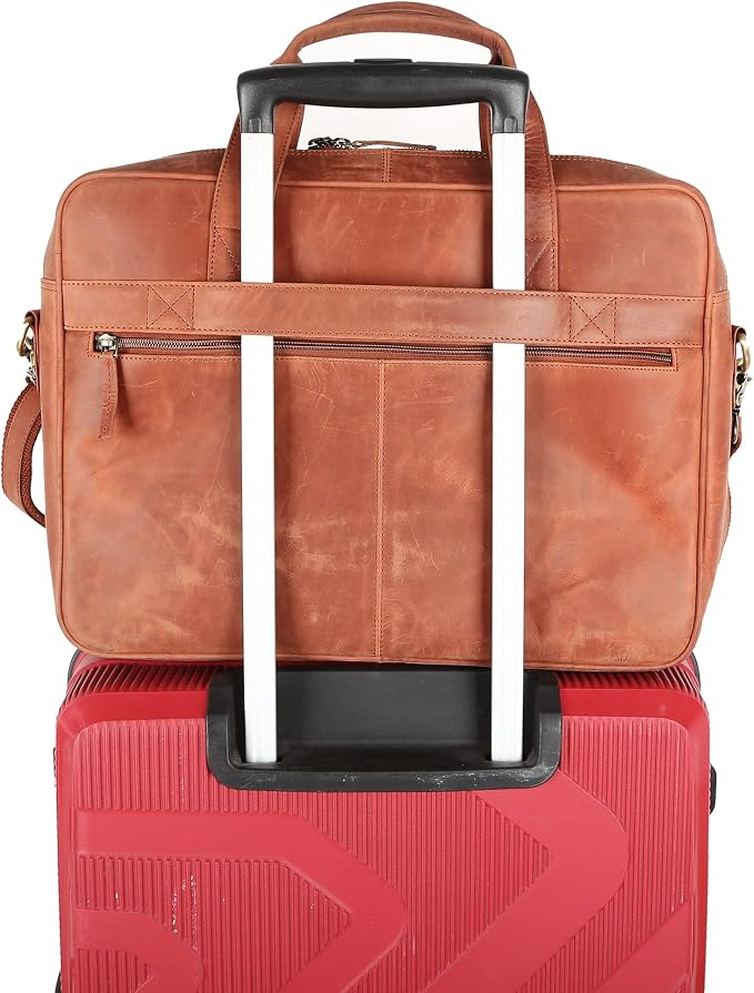 Leather briefcases Laptop Messenger Bags Best Office School College Satchel Bag