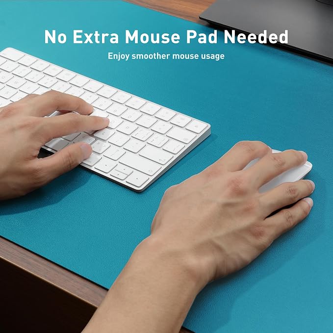 Aothia Leather Desk Pad Protector, Office Desk Mat, Large Mouse Pad, Non-Slip