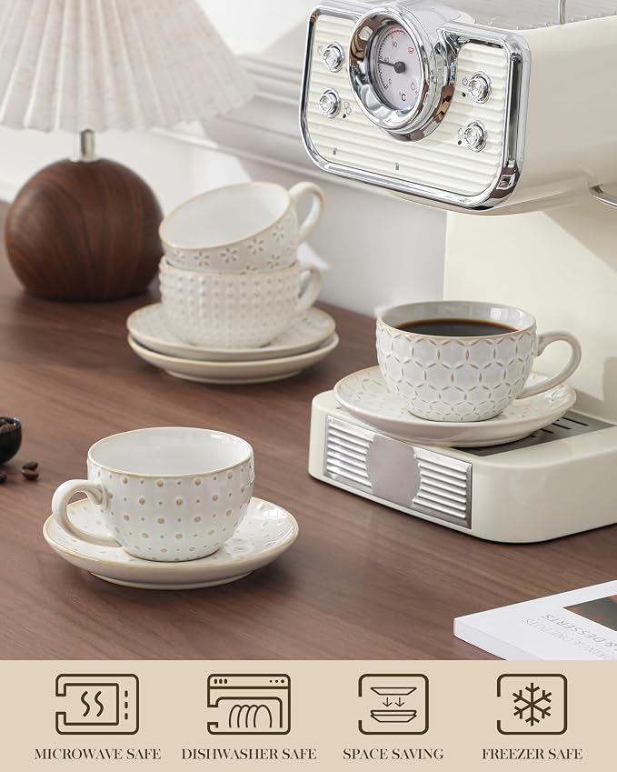 MALACASA 6 OZ Cappuccino Cups